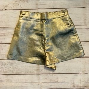Maje | Gold Shorts